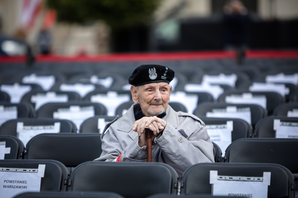 Uroczystości przy pomniku Powstania Warszawskiego na pl. Krasińskich – 31 lipca 2023. Fot. Sławek Kasper (IPN)