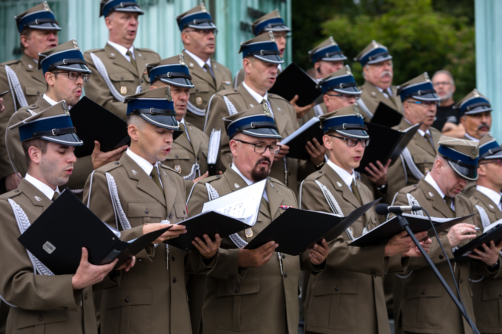 Uroczystości przy pomniku Powstania Warszawskiego na pl. Krasińskich – 31 lipca 2023. Fot. Sławek Kasper (IPN)