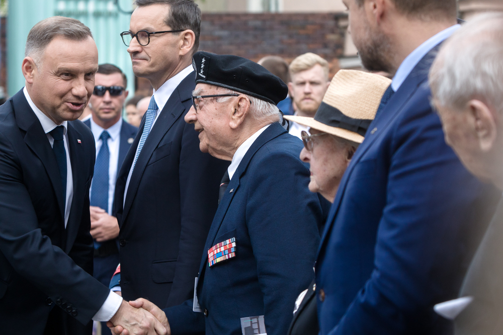 Uroczystości przy pomniku Powstania Warszawskiego na pl. Krasińskich – 31 lipca 2023. Fot. Sławek Kasper (IPN)