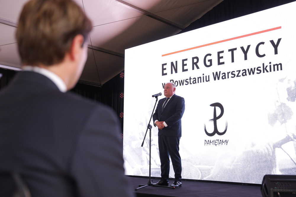 Uroczystość „Energetycy w Powstaniu” przy dawnej Elektrowni Warszawskiej – Warszawa, 1 sierpnia 2023. Fot. Mikołaj Bujak (IPN)