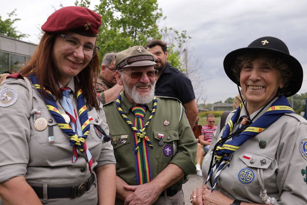 Uroczystość „Energetycy w Powstaniu” przy dawnej Elektrowni Warszawskiej – Warszawa, 1 sierpnia 2023. Fot. Mikołaj Bujak (IPN)