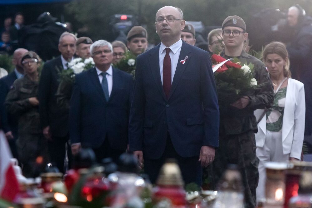 Uroczystości na Cmentarzu Powstańców Warszawy pod Pomnikiem Polegli Niepokonani – 1 sierpnia 2023. Fot. Sławek Kasper (IPN)