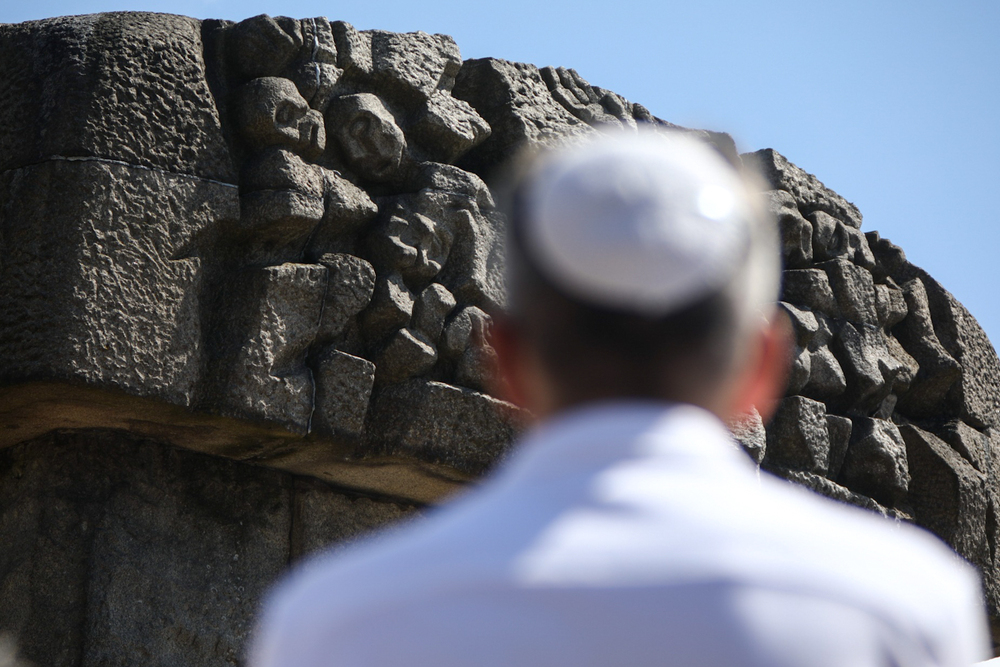 Uroczystości w 80. rocznicę buntu więźniów obozu śmierci Treblinka II – Treblinka, 2 sierpnia 2023. Fot. Sławek Kasper (IPN)