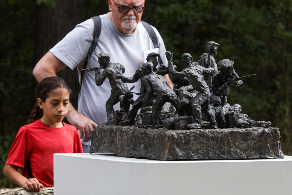 Uroczystości w 80. rocznicę buntu więźniów obozu śmierci Treblinka II – Treblinka, 2 sierpnia 2023. Fot. Sławek Kasper (IPN)