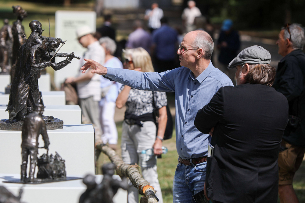Uroczystości w 80. rocznicę buntu więźniów obozu śmierci Treblinka II – Treblinka, 2 sierpnia 2023. Fot. Sławek Kasper (IPN)
