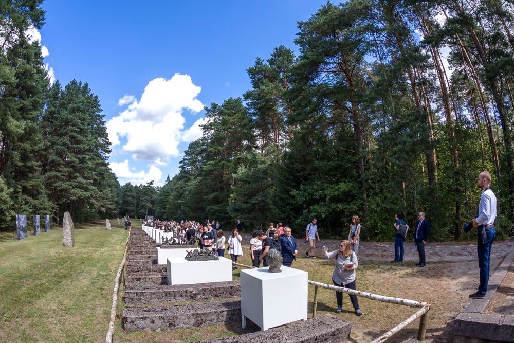 Uroczystości w 80. rocznicę buntu więźniów obozu śmierci Treblinka II – Treblinka, 2 sierpnia 2023. Fot. Sławek Kasper (IPN)
