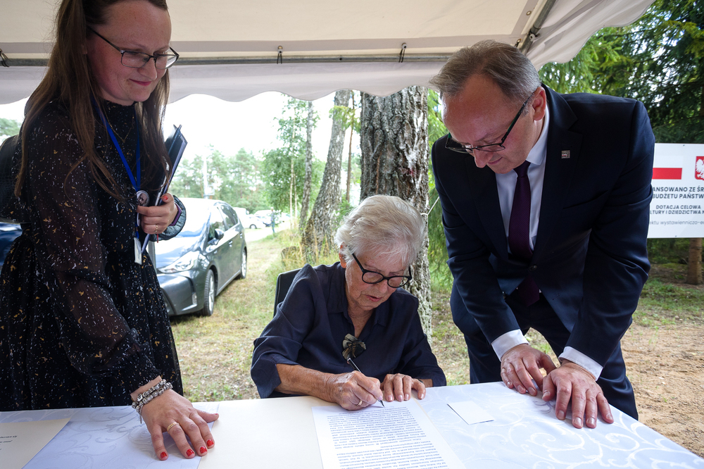 Uroczystości w 80. rocznicę buntu więźniów obozu śmierci Treblinka II – Treblinka, 2 sierpnia 2023. Fot. Sławek Kasper (IPN)