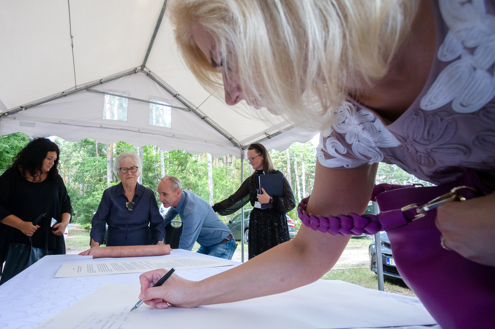 Uroczystości w 80. rocznicę buntu więźniów obozu śmierci Treblinka II – Treblinka, 2 sierpnia 2023. Fot. Sławek Kasper (IPN)