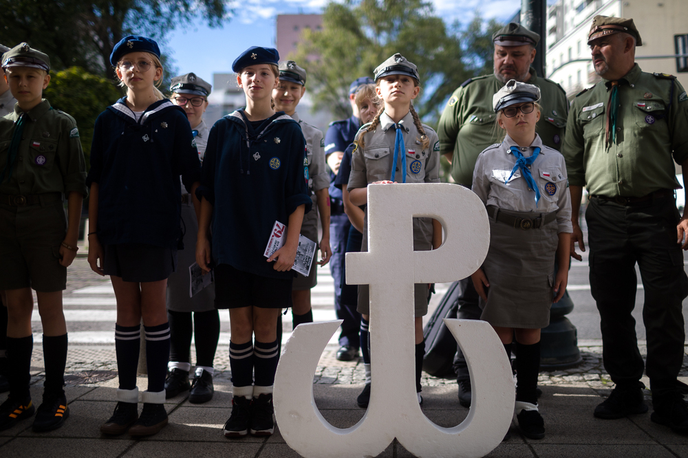 79. rocznica zdobycia posterunku żandarmerii niemieckiej „Nordwache” przez żołnierzy Batalionu „Chrobry I” – Warszawa, 3 sierpnia 2023. Fot. Sławek Kasper (IPN)