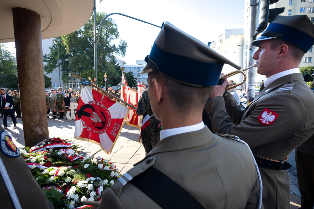 79. rocznica zdobycia posterunku żandarmerii niemieckiej „Nordwache” przez żołnierzy Batalionu „Chrobry I” – Warszawa, 3 sierpnia 2023. Fot. Sławek Kasper (IPN)