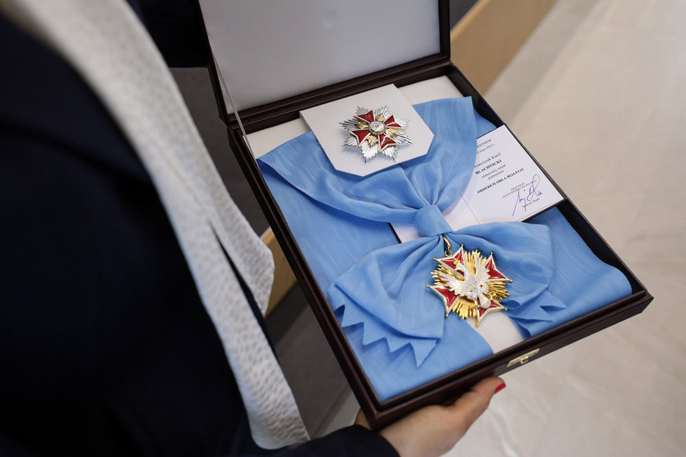 Uroczyste przekazanie Orderu Orła Białego nadanego pośmiertnie ks. Franciszkowi Blachnickiemu – Krościenko nad Dunajcem, 6 sierpnia 2023. Fot. Mikołaj Bujak (IPN)