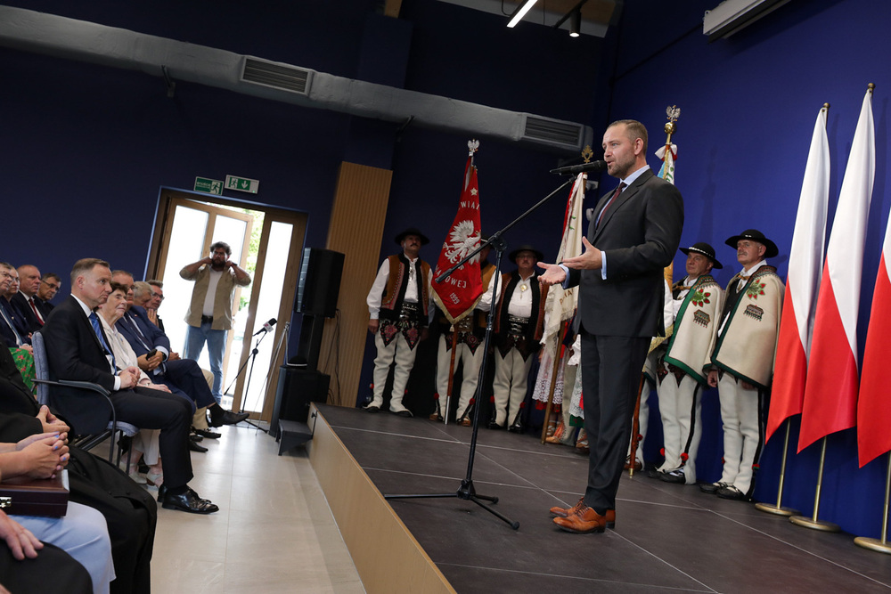 Uroczyste przekazanie Orderu Orła Białego nadanego pośmiertnie ks. Franciszkowi Blachnickiemu – Krościenko nad Dunajcem, 6 sierpnia 2023. Fot. Mikołaj Bujak (IPN)