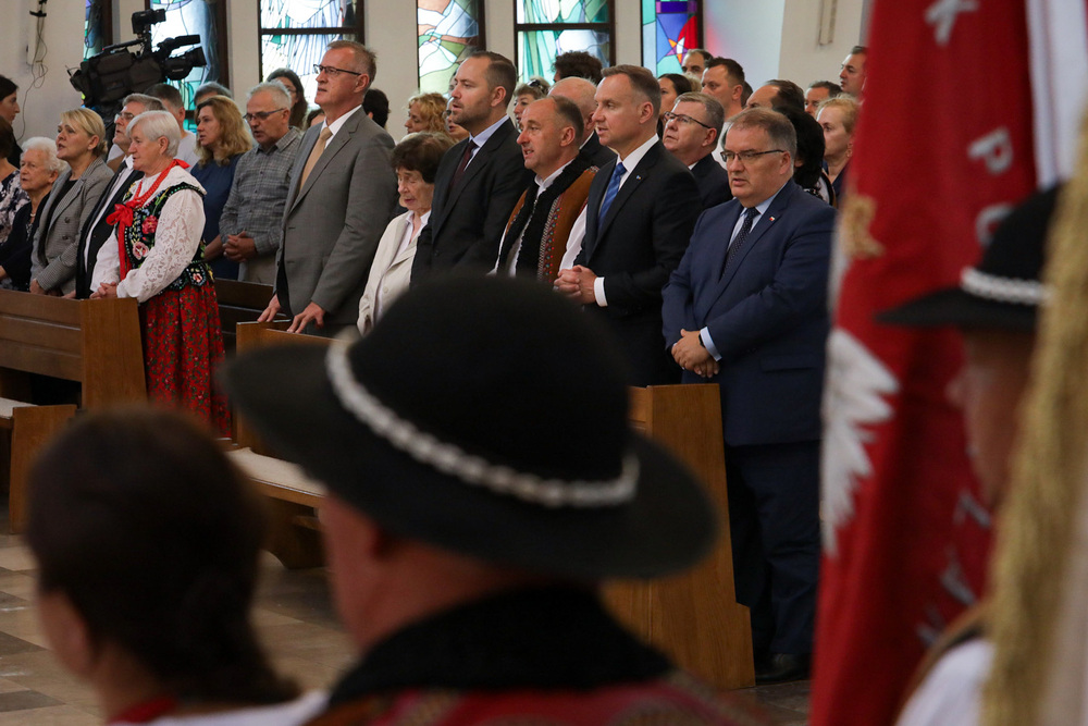 Uroczyste przekazanie Orderu Orła Białego nadanego pośmiertnie ks. Franciszkowi Blachnickiemu – Krościenko nad Dunajcem, 6 sierpnia 2023. Fot. Mikołaj Bujak (IPN)