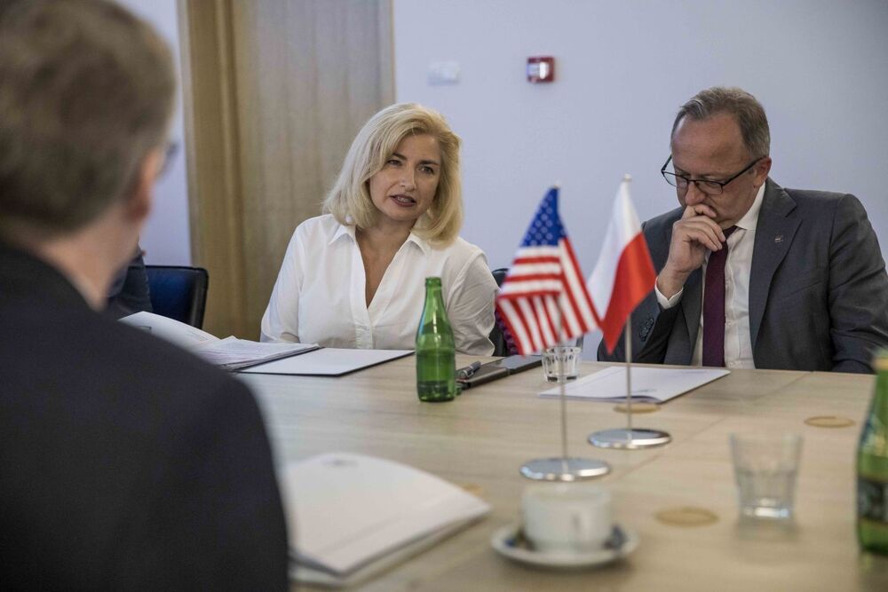 Wizyta Zastępcy Szefa Misji USA Daniela Lawtona w Archiwum IPN – Warszawa, 7 sierpnia 2023. Fot. Katarzyna Adamów (IPN)