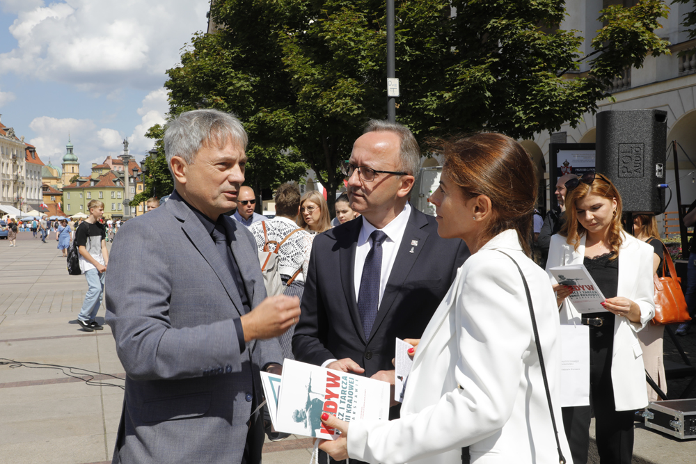 Uroczyste otwarcie wystawy „Kedyw. Miecz i Tarcza Armii Krajowej w Warszawie” – Warszawa, 11 sierpnia 2023. Fot. Piotr Życieński (IPN)