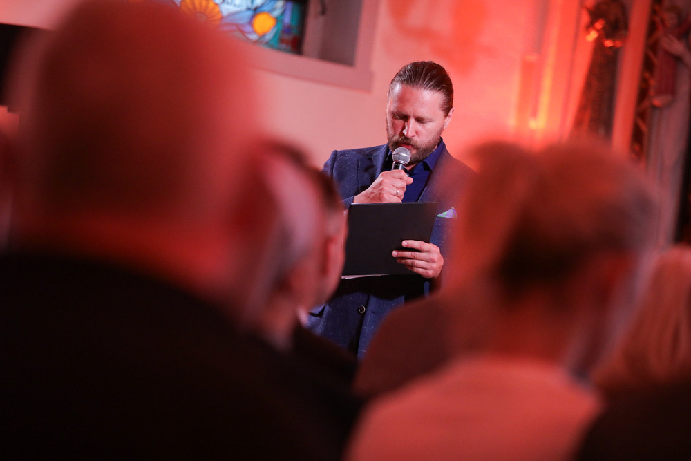 Dr Bartłomiej Stark uhonorowany brązowym medalem „Reipublicae Memoriae Meritum” – Gdańsk, 12 sierpnia 2023. Fot. Mikołaj Bujak (IPN)