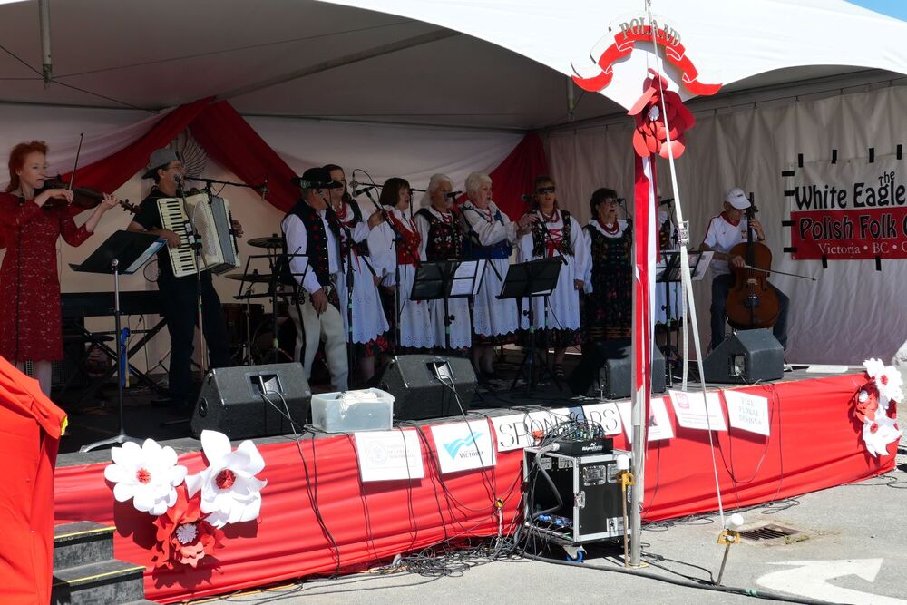 Odsłonięcie pomnika Marszałka Józefa Piłsudskiego w Victorii (Kanada) – 13 sierpnia 2023. Fot. Adrianna Garnik (IPN)