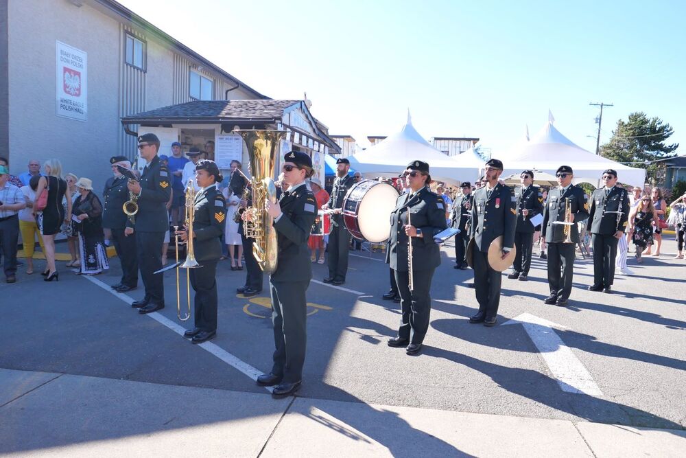 Odsłonięcie pomnika Marszałka Józefa Piłsudskiego w Victorii (Kanada) – 13 sierpnia 2023. Fot. Adrianna Garnik (IPN)