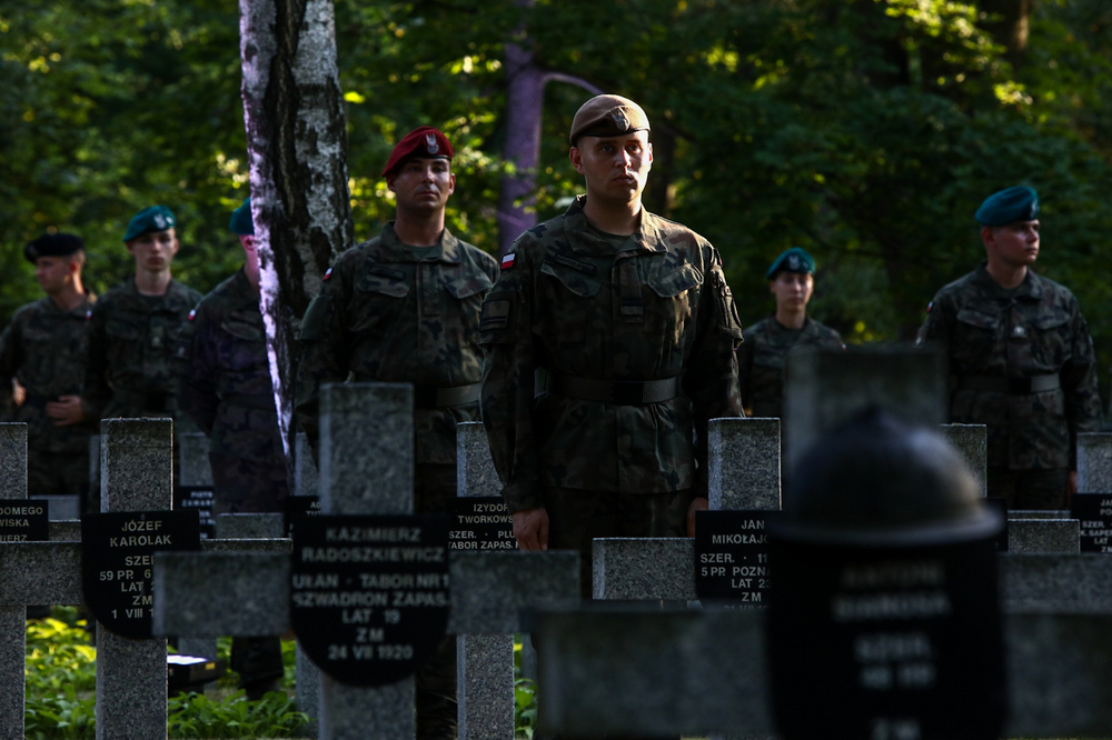 Apel Pamięci przed Pomnikiem Poległych w 1920 r. – Warszawa, 14 sierpnia 2023. Fot. Sławek Kasper (IPN)