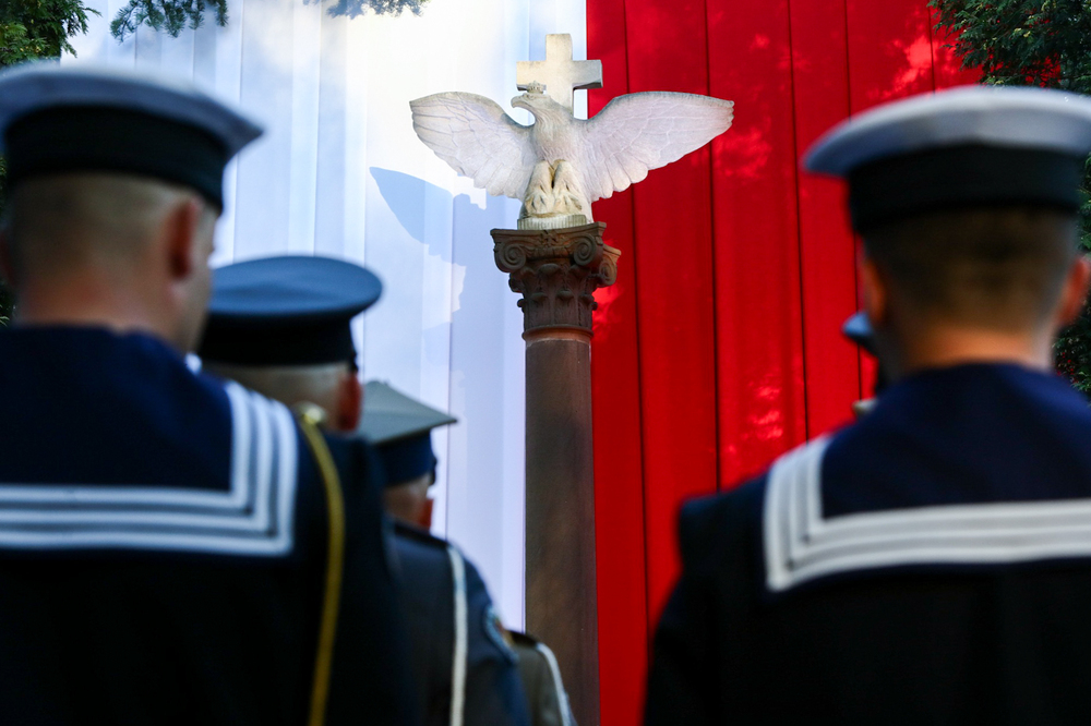 Apel Pamięci przed Pomnikiem Poległych w 1920 r. – Warszawa, 14 sierpnia 2023. Fot. Sławek Kasper (IPN)