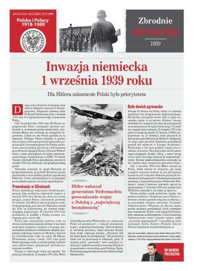 Zbrodnie niemieckie 1939 – „ Nasz Dziennik”, 1.09. 2017
