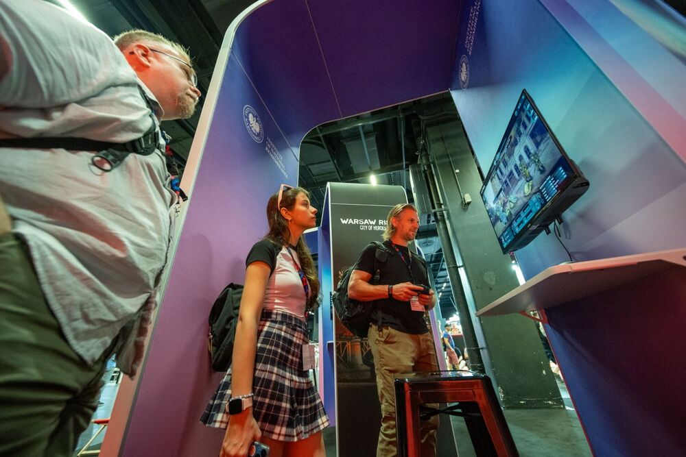Premiera nowej wersji gry „Warsaw Rising – Miasto Bohaterów” na targach gamingowych GAMESCOM – Niemcy, 23–27 sierpnia 2023. Fot. Paweł Grabowski (wowpictures)