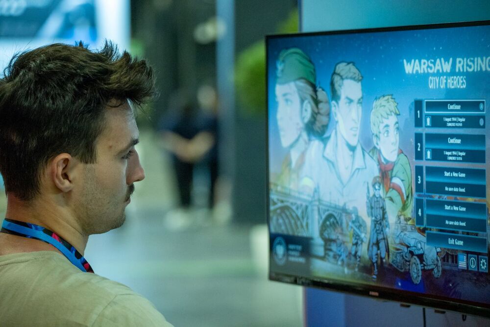 Premiera nowej wersji gry „Warsaw Rising – Miasto Bohaterów” na targach gamingowych GAMESCOM – Niemcy, 23–27 sierpnia 2023. Fot. Paweł Grabowski (wowpictures)
