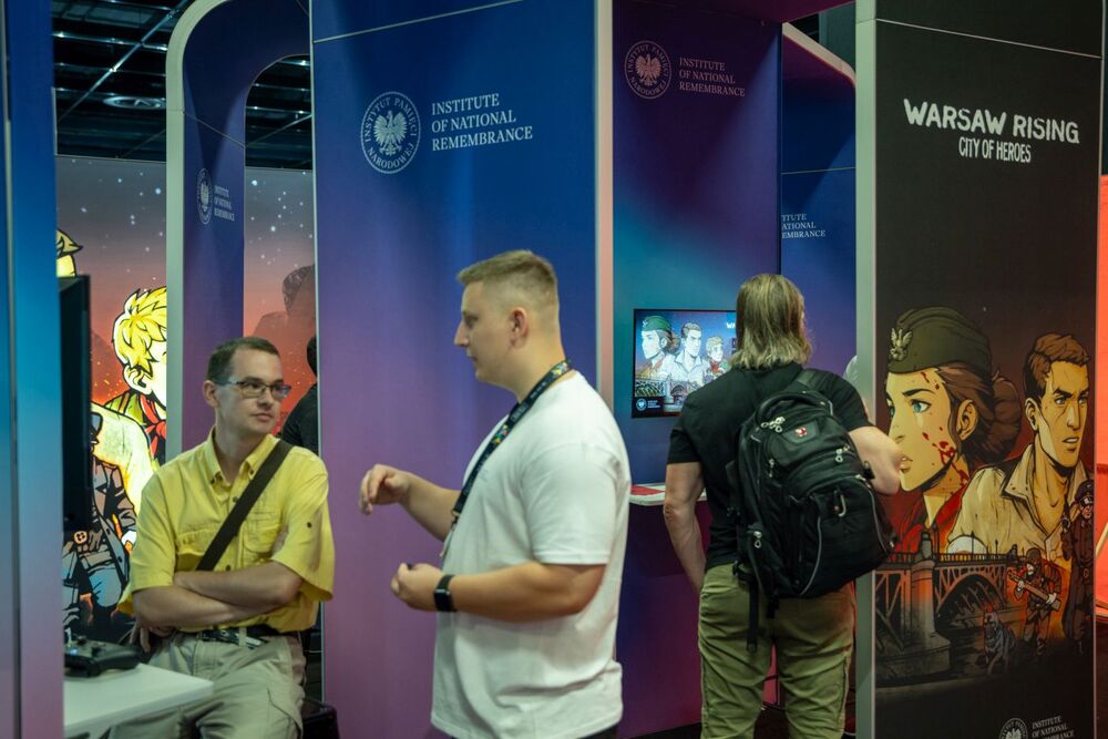 Premiera nowej wersji gry „Warsaw Rising – Miasto Bohaterów” na targach gamingowych GAMESCOM – Niemcy, 23–27 sierpnia 2023. Pawel Grabowski (wowpictures.tv)