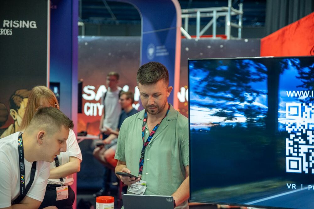 Premiera nowej wersji gry „Warsaw Rising – Miasto Bohaterów” na targach gamingowych GAMESCOM – Niemcy, 23–27 sierpnia 2023. Pawel Grabowski (wowpictures.tv)
