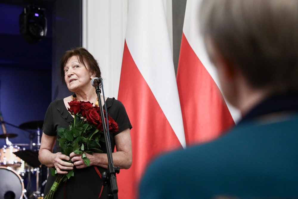 Uroczystość wręczenia nagród Fundacji im. Janusza Kurtyki. Na zdj. Alina Czerniakowska – Warszawa, 26 sierpnia 2023. Fot. Sławek Kasper (IPN)