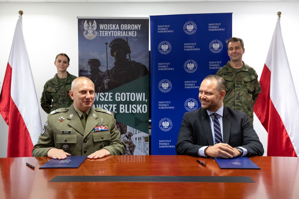 IPN podpisał porozumienie z dowództwem WOT w sprawie współpracy – Warszawa, 29 sierpnia 2023. Fot: Mikołaj Bujak (IPN)