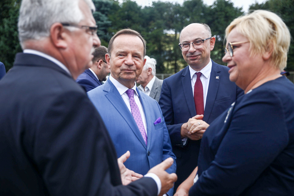 Nadanie imienia rodziny Ulmów dworcowi PKP w Łańcucie – Łańcut, 30 sierpnia 2023. Fot: Sławek Kasper (IPN)