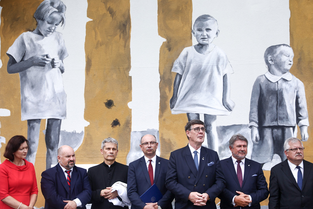 Nadanie imienia rodziny Ulmów dworcowi PKP w Łańcucie – Łańcut, 30 sierpnia 2023. Fot: Sławek Kasper (IPN)