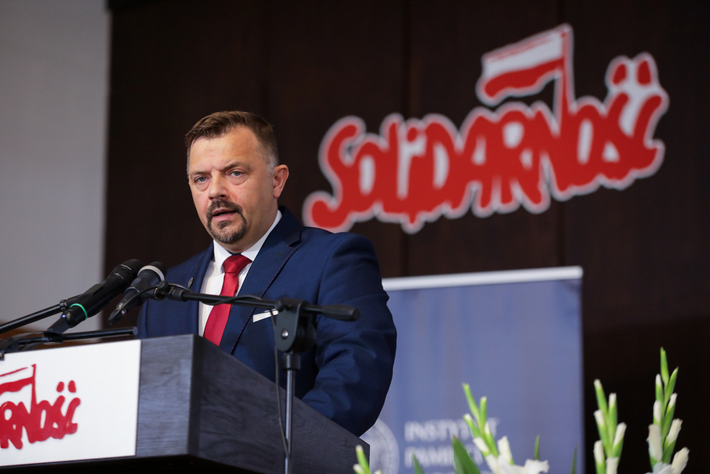 Uroczystość wręczenia Krzyży Wolności i Solidarności – Gdańsk, 31 sierpnia 2023. Fot: Mikołaj Bujak (IPN)
