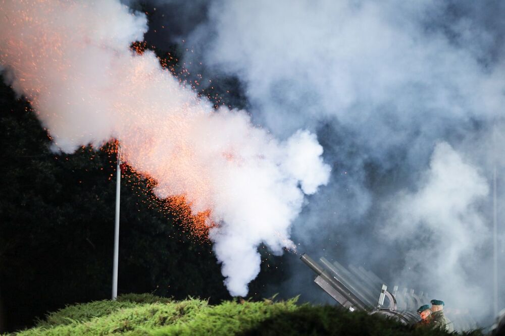 Uroczystości pod Pomnikiem Obrońców Wybrzeża na Westerplatte – 1 września 2023. Fot. Mikołaj Bujak (IPN)