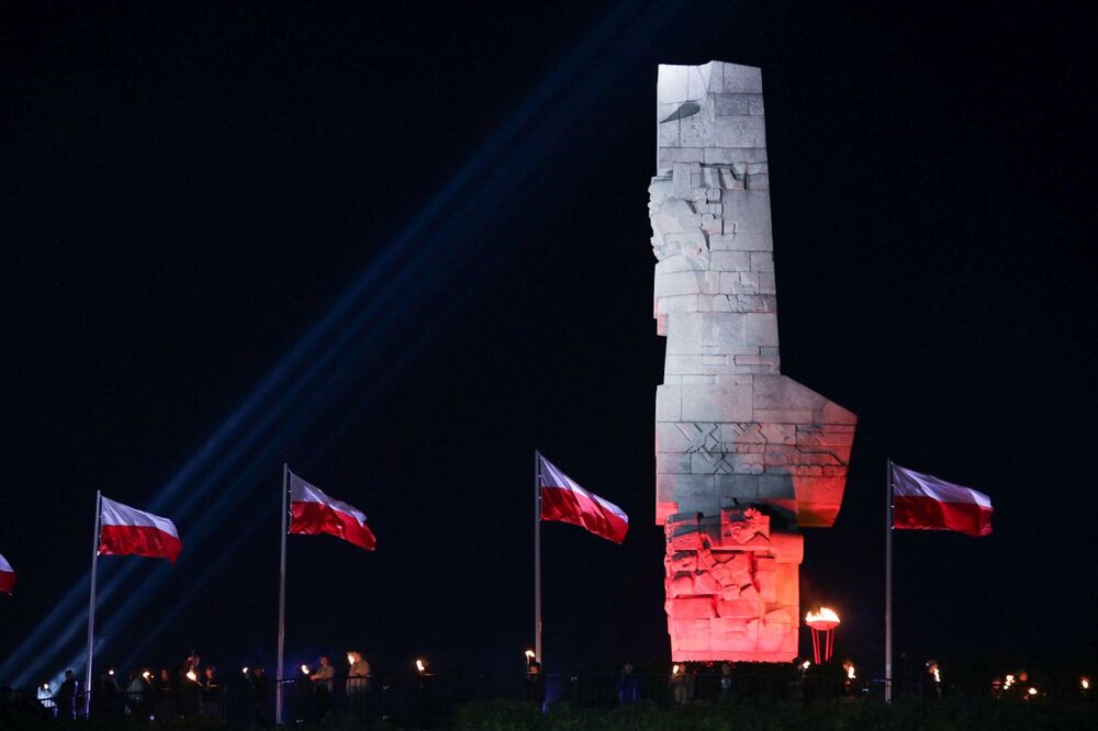 Uroczystości pod Pomnikiem Obrońców Wybrzeża na Westerplatte – 1 września 2023. Fot. Mikołaj Bujak (IPN)