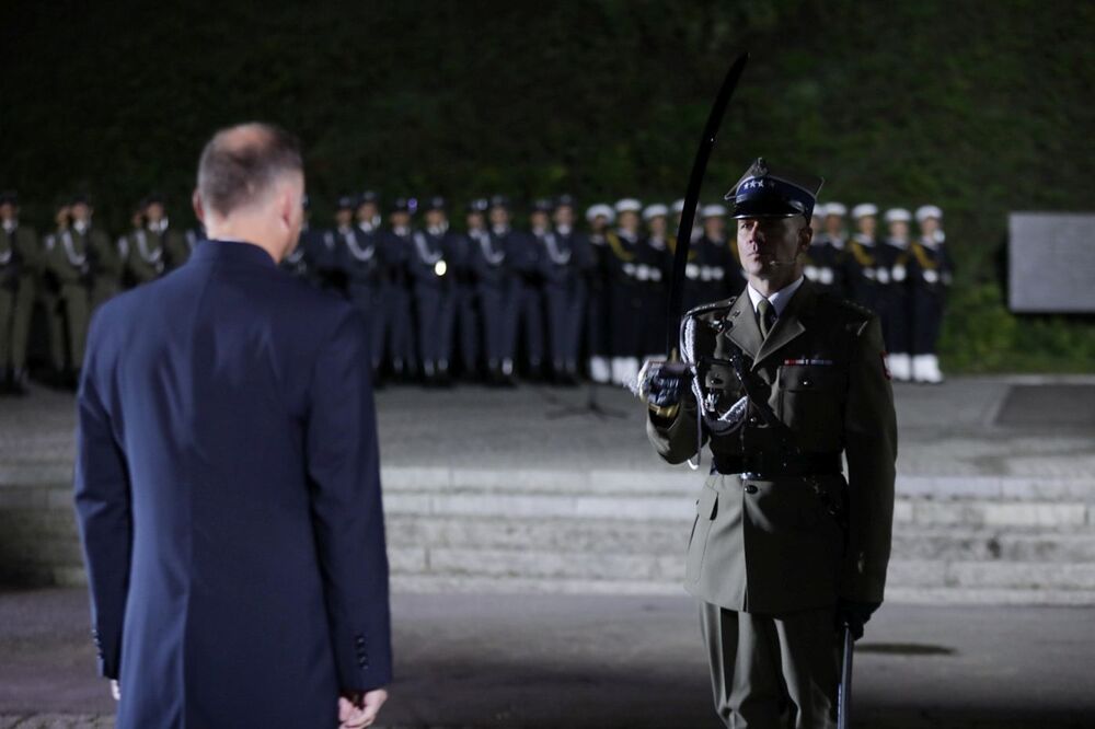 Uroczystości pod Pomnikiem Obrońców Wybrzeża na Westerplatte – 1 września 2023. Fot. Mikołaj Bujak (IPN)