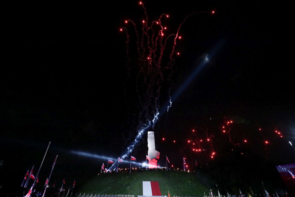 Uroczystości pod Pomnikiem Obrońców Wybrzeża na Westerplatte – 1 września 2023. Fot. Mikołaj Bujak (IPN)