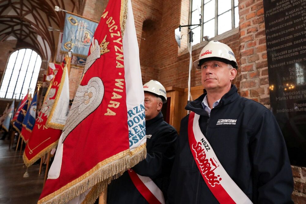 Msza święta w bazylice św. Brygidy – 1 września 2023. Fot. Mikołaj Bujak (IPN)