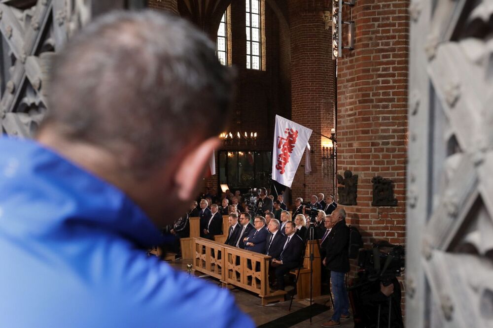 Msza święta w bazylice św. Brygidy – 1 września 2023. Fot. Mikołaj Bujak (IPN)