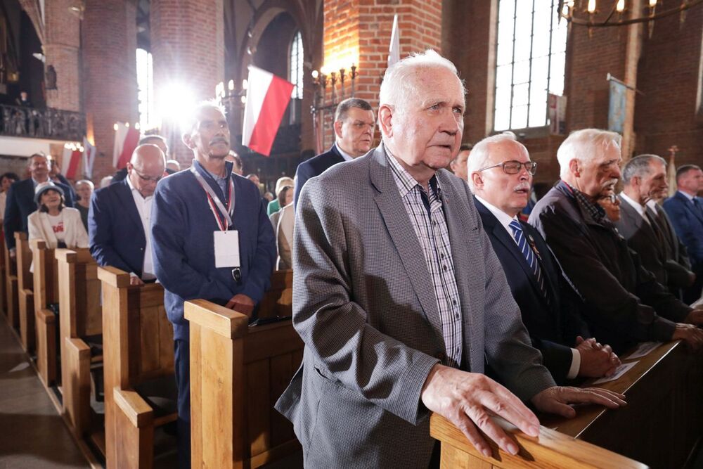 Msza święta w bazylice św. Brygidy – 1 września 2023. Fot. Mikołaj Bujak (IPN)