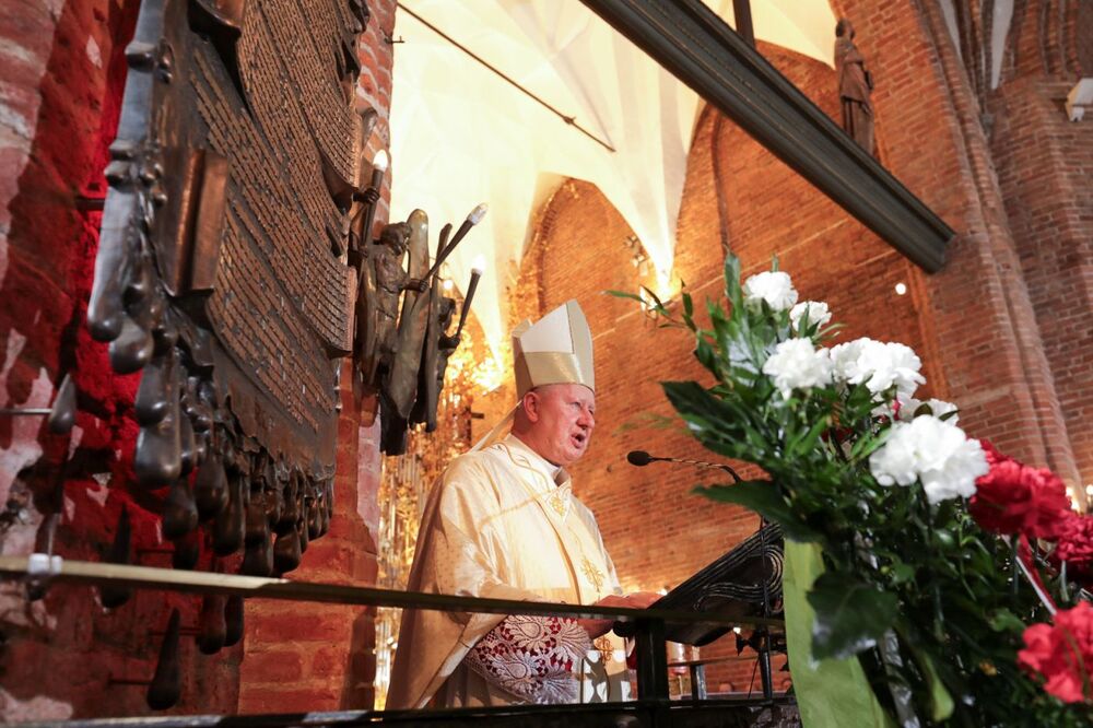 Msza święta w bazylice św. Brygidy – 1 września 2023. Fot. Mikołaj Bujak (IPN)