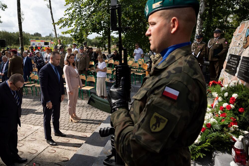 84. rocznica wybuchu II wojny światowej i szarży 18. Pułku Ułanów Pomorskich z 1.09.1939 r. – Nowa Cerkiew, 3 września 2023. Fot: Mikołaj Bujak (IPN)