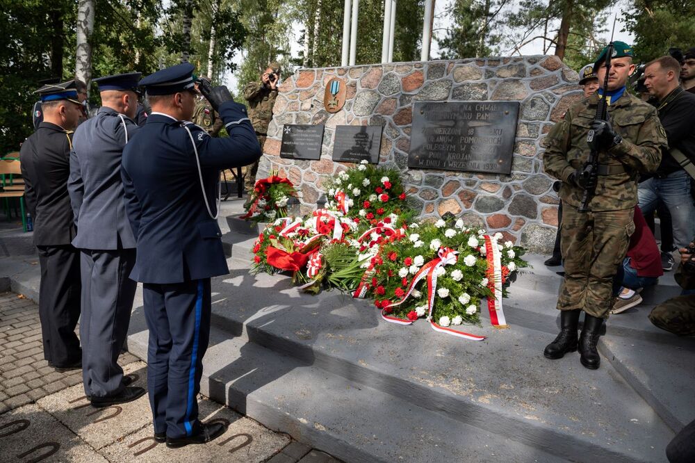 84. rocznica wybuchu II wojny światowej i szarży 18. Pułku Ułanów Pomorskich z 1.09.1939 r. – Nowa Cerkiew, 3 września 2023. Fot: Mikołaj Bujak (IPN)