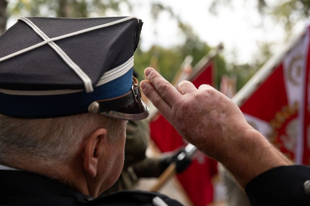 84. rocznica wybuchu II wojny światowej i szarży 18. Pułku Ułanów Pomorskich z 1.09.1939 r. – Nowa Cerkiew, 3 września 2023. Fot: Mikołaj Bujak (IPN)