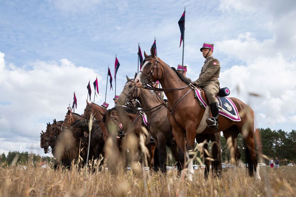 84. rocznica wybuchu II wojny światowej i szarży 18. Pułku Ułanów Pomorskich z 1.09.1939 r. – Nowa Cerkiew, 3 września 2023. Fot: Mikołaj Bujak (IPN)