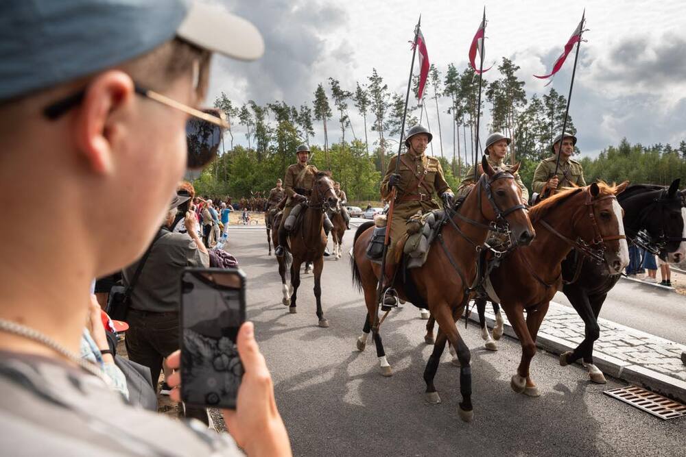84. rocznica wybuchu II wojny światowej i szarży 18. Pułku Ułanów Pomorskich z 1.09.1939 r. – Nowa Cerkiew, 3 września 2023. Fot: Mikołaj Bujak (IPN)