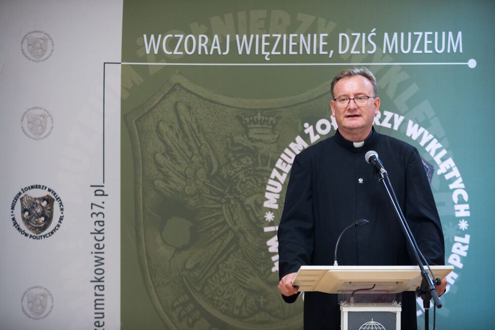 Ks. dr. Jarosław Wąsowicz podczas Ogólnopolskiego Kongresu „Dekada Wyklętych” – Warszawa-Piła, 3-5 września 2023. Fot. Mikołaj Bujak