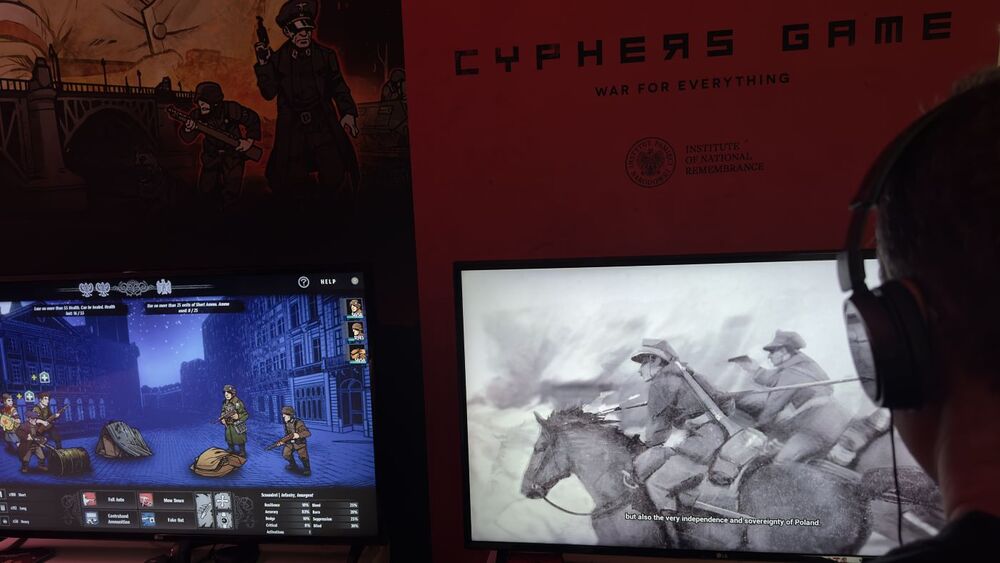 „Warsaw Rising – Miasto Bohaterów” oraz „Gra Szyfrów” na PAX WEST – Seattle, 1-4 września 2023 r. fot. Tobiasz Wultański, IPN