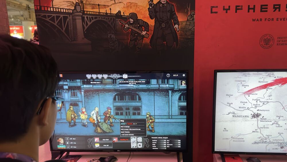 „Warsaw Rising – Miasto Bohaterów” oraz „Gra Szyfrów” na PAX WEST – Seattle, 1-4 września 2023 r. fot. Tobiasz Wultański, IPN